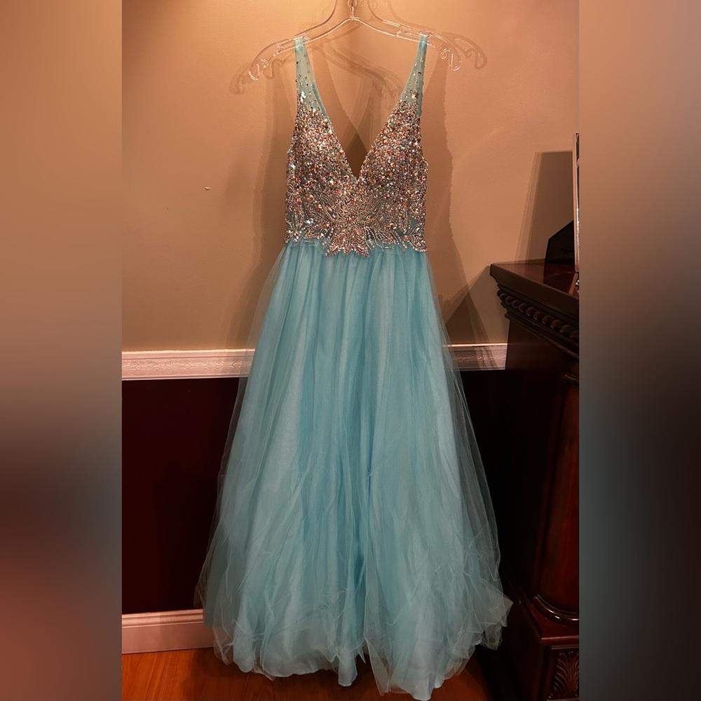Sky Blue Jolene Evening Gown